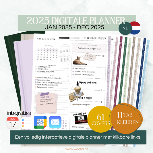 Nederlandse Digitale Planner 2025 | tablet planner