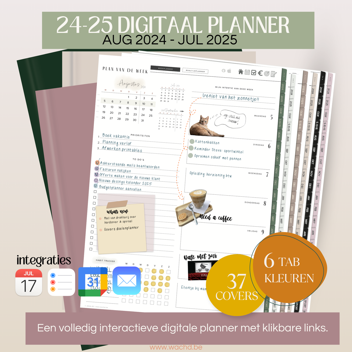 Digitale Planner 24 & 25 (mid-year) | tablet planner