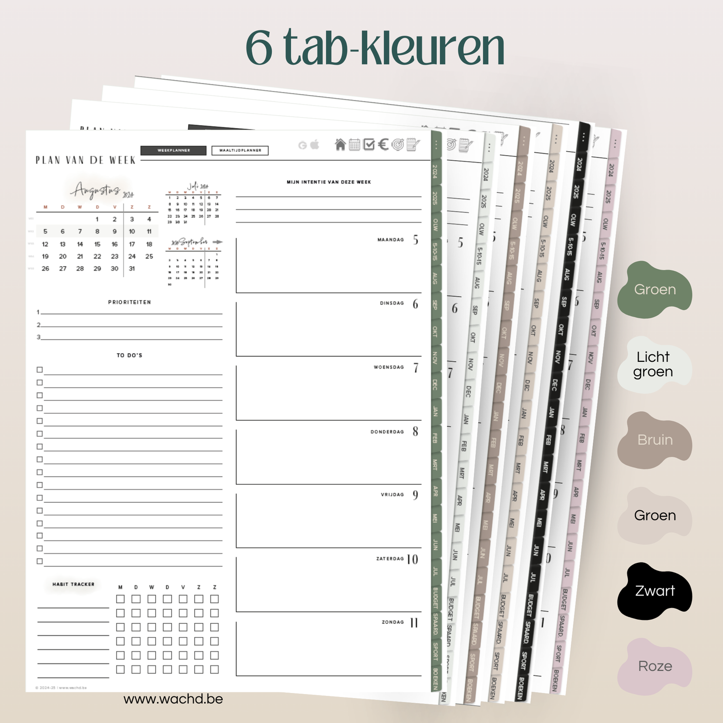 Digitale Planner 24 & 25 (mid-year) | tablet planner