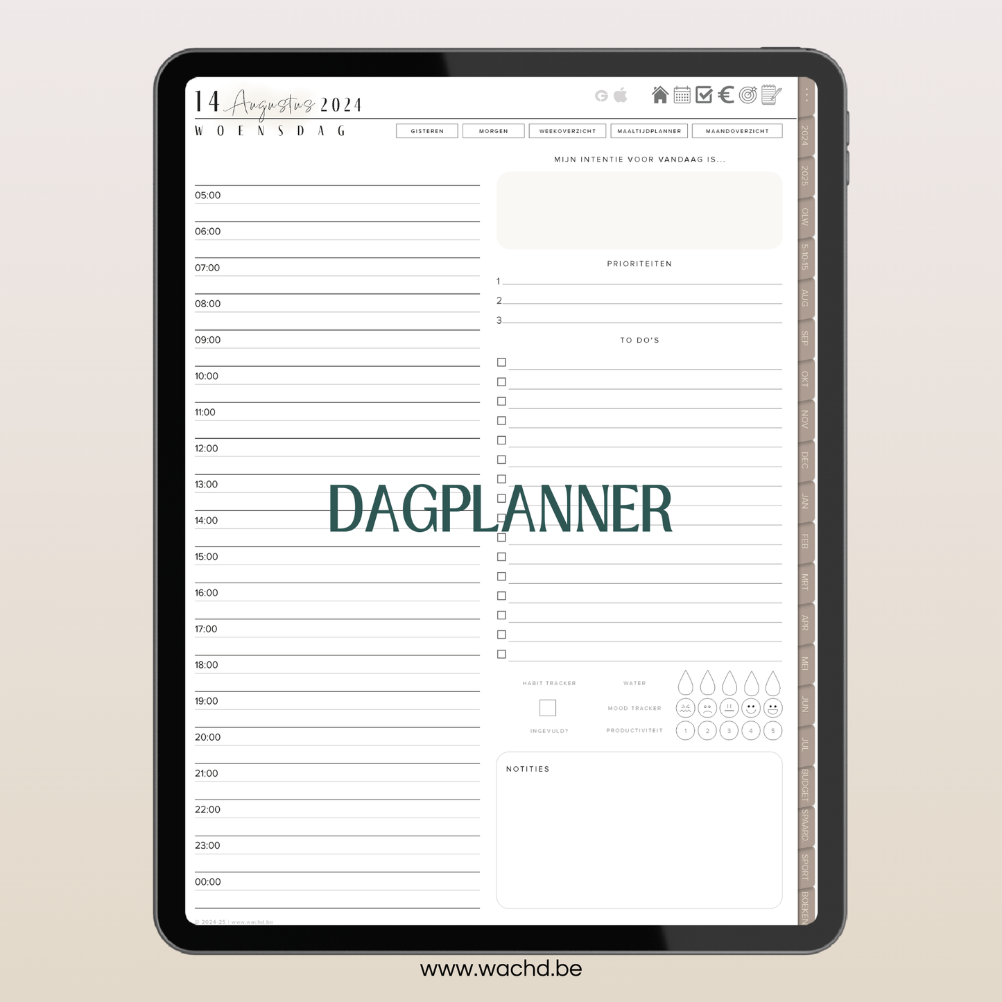 Digitale Planner 24 & 25 (mid-year) | tablet planner