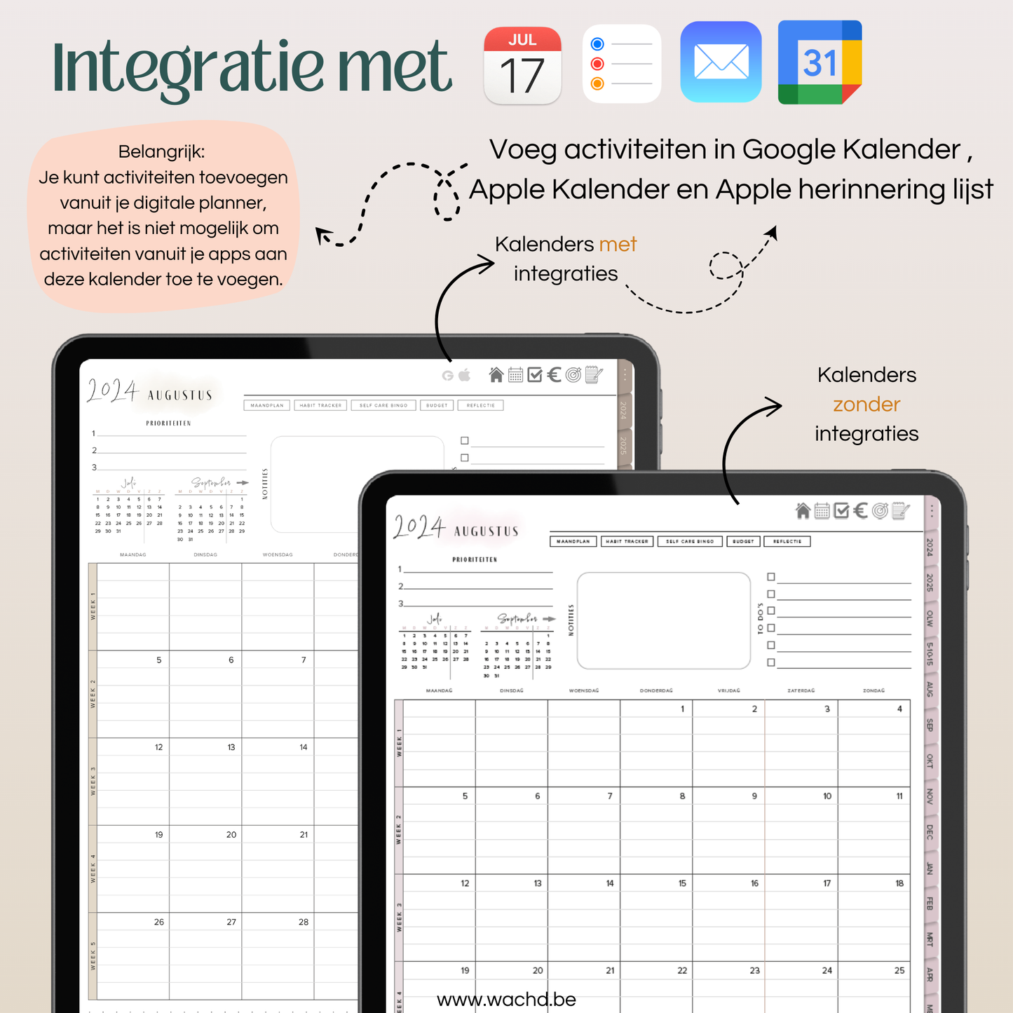 Digitale Planner 24 & 25 (mid-year) | tablet planner