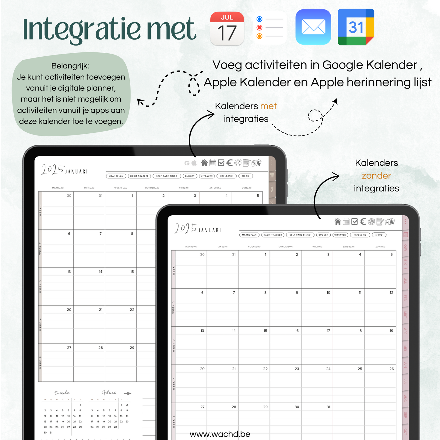 Nederlandse Digitale Planner 2025 | tablet planner