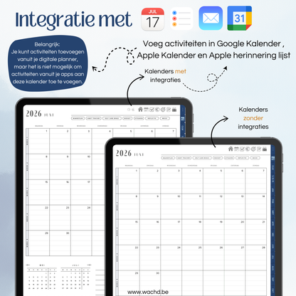 Nederlandse Digitale Planner 2026 | tablet planner | blueberry