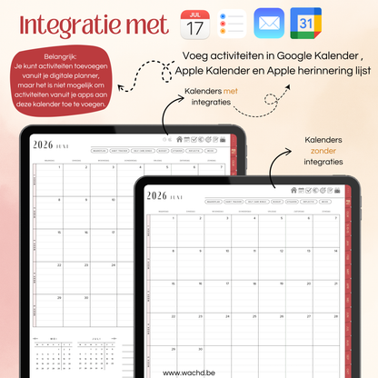 Nederlandse Digitale Planner 2026 | tablet planner | cherry punch
