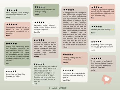 50/30/20 Ultieme Jaarlijkse Budgetplanner | Google Sheets | Nederlandse Budgetplanner | Groen & Oranje