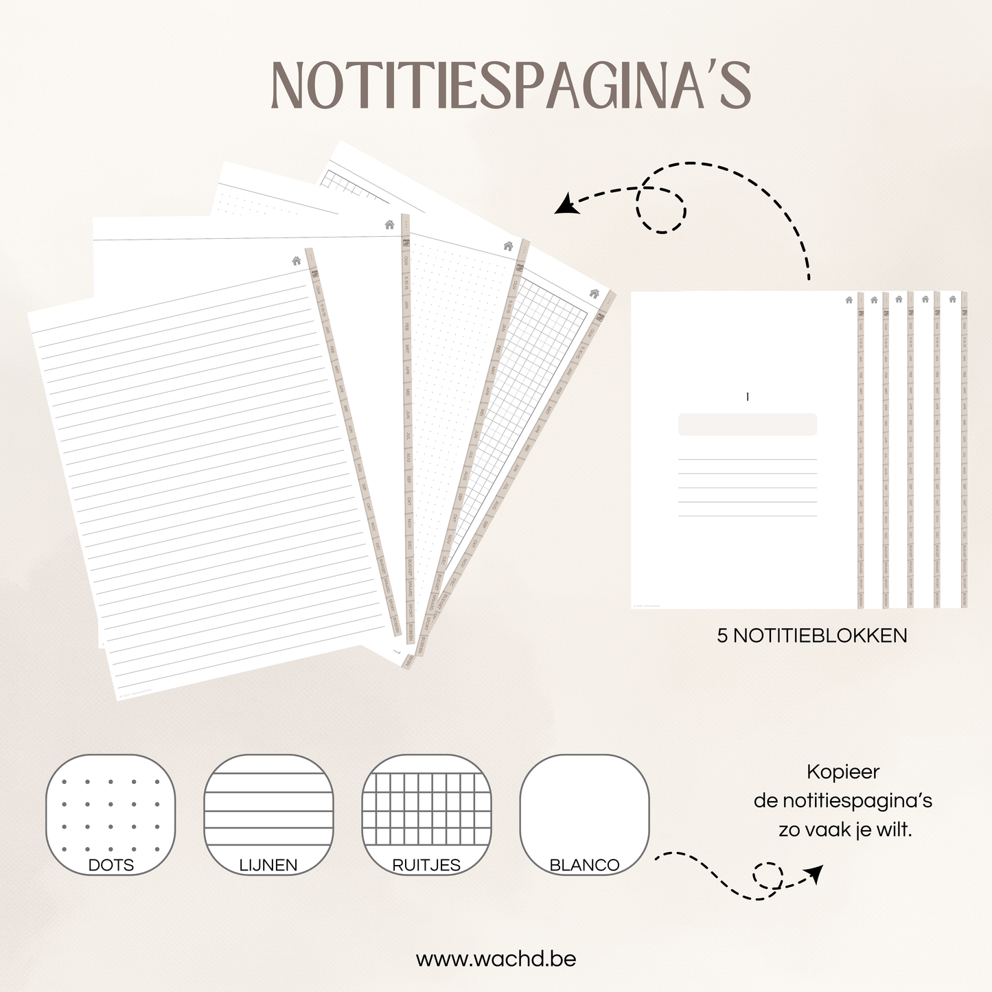 Nederlandse Digitale Planner 2026 | tablet planner | beige