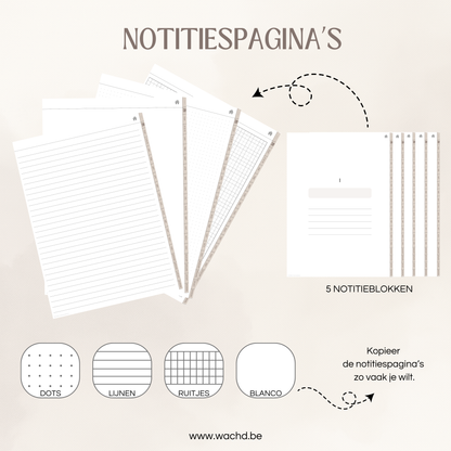 Nederlandse Digitale Planner 2026 | tablet planner | beige