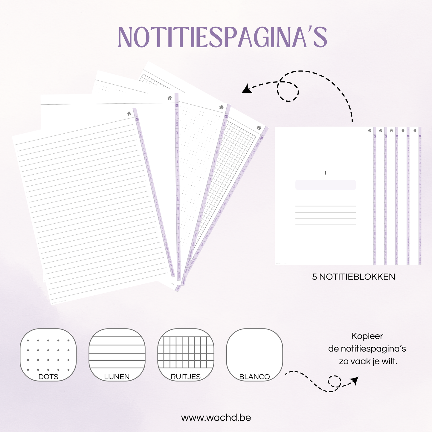 Nederlandse Digitale Planner 2026 | tablet planner | lila