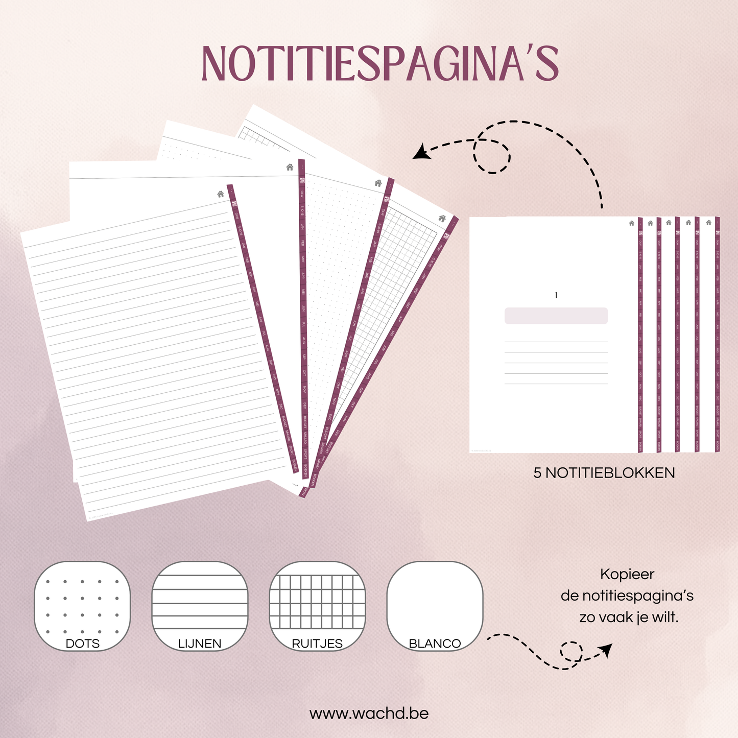 Nederlandse Digitale Planner 2026 | tablet planner | wijnrood