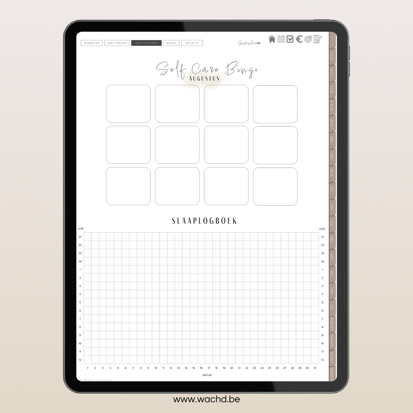 Digitale Planner 24 & 25 (mid-year) | tablet planner