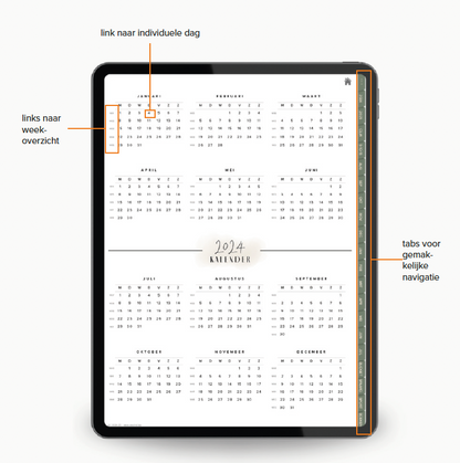 Digitale Planner 24 & 25 (mid-year) | tablet planner