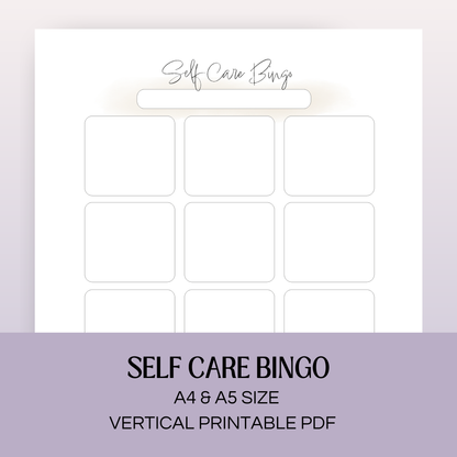 Self Care Bingo | A4 & A5 printbare pdf