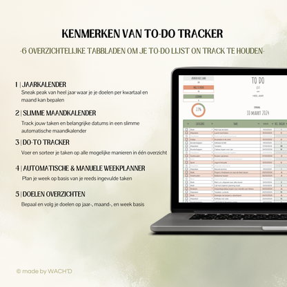 BUNDEL | Ultieme Jaarlijkse Budgetplanner naar keuze & TO-DO lijst Spreadsheet & E-book "hoe maak ik een to-do lijst?"